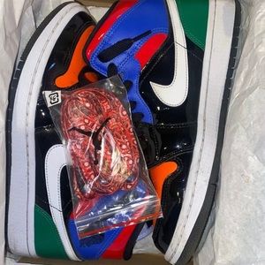 Nike Air Jordan 1 Mid SE Multi Patent Size 8 Womens